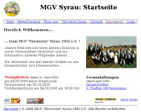 Alte Website MGV Syrau