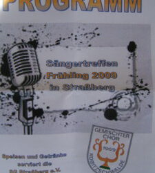 S&auml;ngertreffen Fr&uuml;hjahr 2009